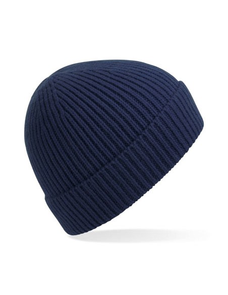 BEE-B380-Engineered Knit Ribbed Beanie 2